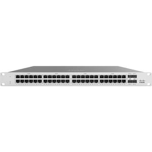 Meraki MS125 MS125-48-HW 48 Ports Manageable Ethernet Switch - 2 Layer Supported - Modular - Twisted Pair, Optical Fiber -