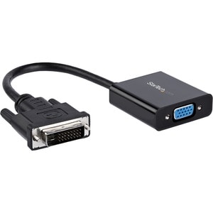 StarTech.com DVI-D to VGA Active Adapter Converter Cable - 1080p - 1 x 25-pin DVI-D Digital Video - Male - 1 x 15-pin DB-15 Video - Female, 1 x 5-pin Micro USB Type B - Female - Black