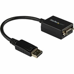 StarTech.com DisplayPort to VGA Adapter, Active DP to VGA Converter, 1080p Video DP to VGA Monitor Adapter Dongle, Display