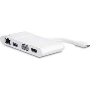 StarTech.com USB Type C Docking Station for Notebook - Silver, White - 1 Displays Supported - 4K - 2048 x 1280, 3840 x 216