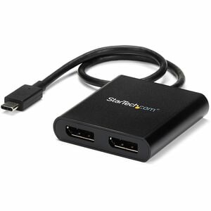 USB-C TO DISPLAYPORT MULTI MONITOR SPLITTER - USB TYPE-C 2-PORT MST HUB - USB C TO 2X DP SPLITTER - USE THIS ADAPTER TO CO