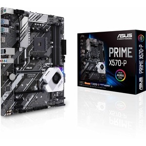 Asus Prime X570-P Desktop Motherboard - AMD X570 Chipset - Socket AM4 - ATX - 128 GB DDR4 SDRAM Maximum RAM - DIMM, UDIMM 