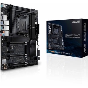 Asus Pro WS X570-ACE Workstation Motherboard - AMD X570 Chipset - Socket AM4 - ATX - 128 GB DDR4 SDRAM Maximum RAM - DIMM,