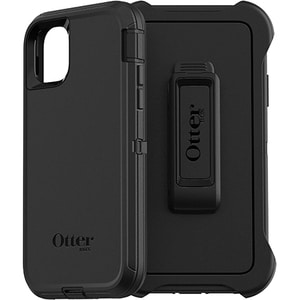 OtterBox Defender Carrying Case (Holster) Apple iPhone 11 Smartphone - Black - Dirt Resistant Port, Dust Resistant Port, L