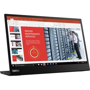 Lenovo ThinkVision M14 14" Class Full HD LCD Monitor - 16:9 - Raven Black - 35.6 cm (14") Viewable - In-plane Switching (I