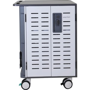 Ergotron Zip40 Charging Cart - 115.67 kg Capacity - 4 Casters - 12.70 cm (5") Caster Size - 76.20 cm (30") Width x 66.29 c