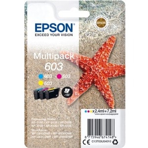 Cartucce di inchiostro, 603, Stella marina, Multipack, 1 x 2,4 ml Ciano, 1 x 2,4 ml Magenta, 1 x 2,4 ml Giallo, Standard;M