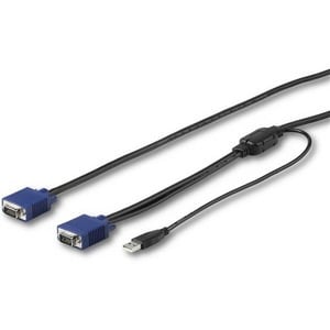 StarTech.com 3 m KVM Kabel für Rackmount-Konsolen - VGA- und USB-Konsolenkabel - Cable for KVM-Konsole, Server, KVM-Umscha