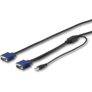 StarTech.com 1,8 m KVM Kabel für Rackmount-Konsolen - VGA- und USB-Konsolenkabel - Cable for KVM-Konsole, KVM-Umschalter, 