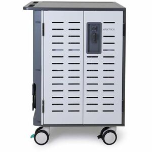 Ergotron Zip40 Charging Cart - 3.45 kg Capacity - 4 Casters - 127 mm Caster Size - Steel - 662.9 mm Width x 820.4 mm Depth