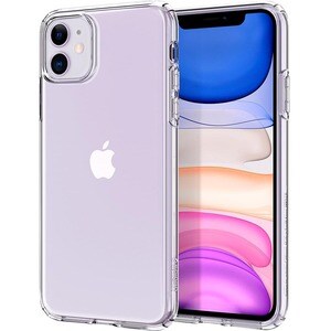 Spigen Liquid Crystal Case for Apple iPhone 11 Smartphone - Crystal Clear - Shock Absorbing - Thermoplastic Polyurethane (