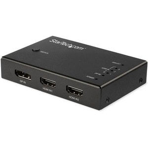 StarTech.com 4 Port HDMI Video Switch - 3x HDMI & 1x DisplayPort - 4K 60Hz - Multi Port HDMI Switch Box w/ Automatic Switc