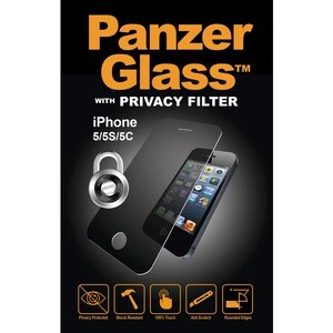 PanzerGlass Protetor de ecrã de privacidade - 1 - Para LCD iPhone 5, iPhone SE - Resistente a choques, Resistente a riscos
