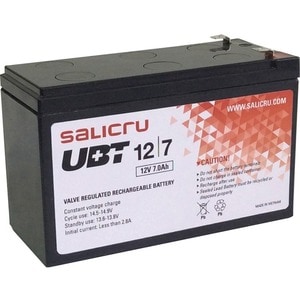 Salicru UBT 12/7 Unidade da bateria - 7000 mAh - 12 V DC - Chumbo-ácido - 5 Ano Maximum Battery Life