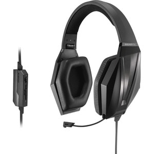 Gigabyte FORCE H3X Wired Over-the-head Stereo Headset - Black - Binaural - Circumaural - 32 Ohm - 20 Hz to 20 kHz - 200 cm