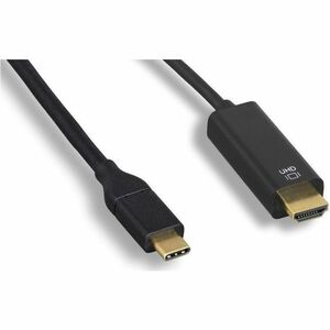 Axiom USB-C Male to HDMI Male Adapter Cable - Black - 3ft - 3 ft HDMI/USB-C A/V Cable for Chromebook, MacBook, Ultrabook, 