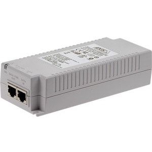 Injecteur POE AXIS T8134 - 120 V AC, 230 V AC Entrée - 55 V CC Sortie - 1 x 10/100/1000Base-T Port(s) d'entrée - 1 x 10/10