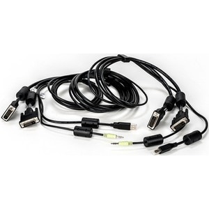 DH DVI-D CABLE, USB AUDIO - 6FT