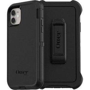 OtterBox Defender Rugged Carrying Case (Holster) Apple iPhone 11 Smartphone - Black - Dirt Resistant, Bump Resistant, Scra