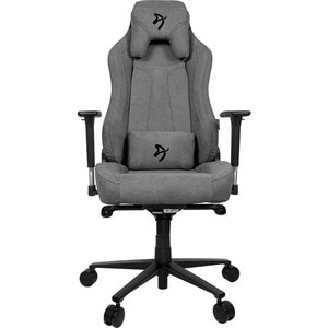 Arozzi Vernazza Gaming Chair - For Gaming - Metal, Fabric, Aluminum - Ash 3D ARMS TILT + LOCK RECLINE