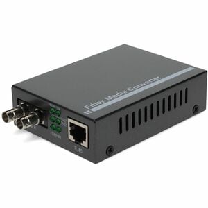 AddOn Transceiver/Media Converter - 2 Port(s) - 1 x Network (RJ-45) - 1 x ST - Optical Fiber, Twisted Pair - Multi-mode - 
