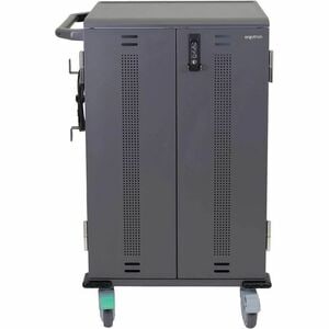 Ergotron YES36 Charging Cart - 27.22 kg Load Capacity - 4 Casters - 10.16 cm (4") Caster Size - Wood, Vinyl - White, Grey 