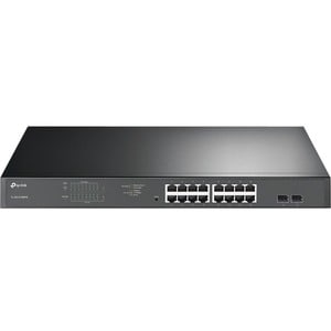 TP-Link TL-SG1218MPE - JetStream 16-Port Gigabit Easy Smart PoE/PoE+ Switch - Easy Smart Managed - 16 PoE+ Ports @250W, 2 