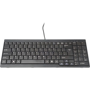 Digitus Tastatur - Kabel Konnektivität - Englisch (US) - Schwarz - Rackmount-LCD