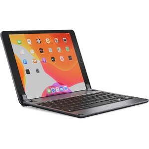 Brydge BRY80022 Keyboard/Cover Case for 10.2" Apple iPad (7th Generation), iPad (8th Generation) Tablet - Space Gray - Alu