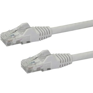 StarTech.com 1m CAT6 Ethernet Cable - White Snagless Gigabit - 100W PoE UTP 650MHz Category 6 Patch Cord UL Certified Wiri