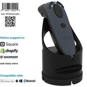 Socket Mobile DuraScan D760 Handheld Barcode Scanner - Wireless Connectivity - Grey - 762 mm Scan Distance - 1D, 2D - Imag