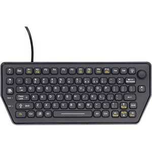 Gamber-Johnson SLK-79-FSR Keyboard - Cable Connectivity - USB Interface - Industrial Silicon Rubber Keyswitch - Windows, M