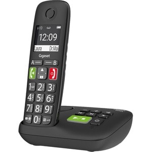 Gigaset E290A DECT-Schnurlostelefon - Schwarz - 1 Telefonleitung(en) - 1 Gleichzeitige Anrufe - Anrufbeantworter - Freispr