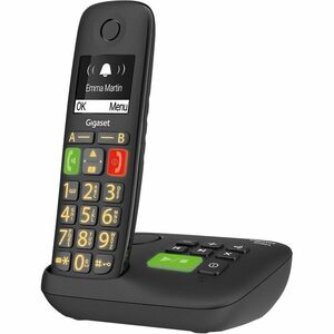 Gigaset E290A DECT-Schnurlostelefon - Wandmontierbar, Desktop - Schwarz - 1 Telefonleitung(en) - 1 Mobilteil(e) - 1 Gleich