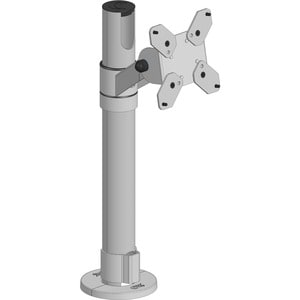 SpacePole Pole Mount for Display Screen - White - 1 Display(s) Supported - 75 x 75, 100 x 100