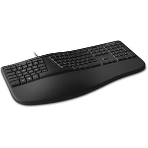 Microsoft Keyboard - Cable Connectivity - USB Interface - English (US), English (Canada) - QWERTY Layout - Black