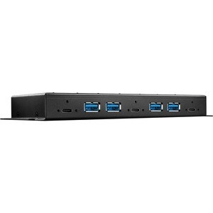 LINDY USB Hub - USB Type C - External - Black - 7 Total USB Port(s) - 7 USB 3.1 Port(s)