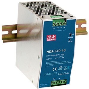 D-Link MeanWell DIS-N240-48 Power Supply - 240 W - DIN Rail - 120 V AC, 230 V AC Input - 48 V DC Output - 90% Efficiency