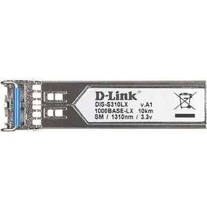 D-Link DIS-S310LX SFP (mini-GBIC) - 1 x 1000Base-LX Network - For Data Networking, Optical Network - Optical Fiber - Singl