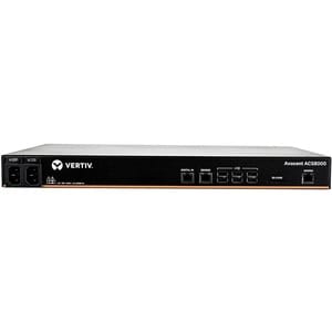 VERTIV ACS ACS8016MDAC-404 Device Server - 1 GB - DDR3 SDRAM - Verdrilltes, Glasfaserleitung - 2 x Netzwerk (RJ-45) - 8 x 