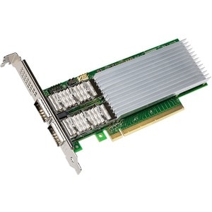 Intel 800 E810-CQDA2 100Gigabit Ethernet Card for Server - 100GBase-X - QSFP28 - Plug-in Card - PCI Express 4.0 x16 - Low 