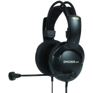 Koss SB40 Headsets & Gaming - Stereo - Mini-phone (3.5mm) - Wired - 120 Ohm - 20 Hz - 20 kHz - Over-the-head - Binaural - 