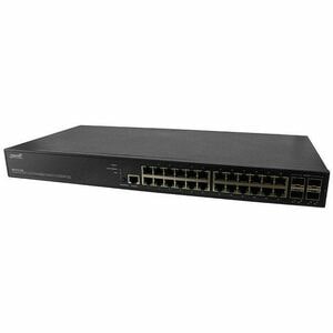 Managed Gigabit Ethernet PoE+ Switch 24 10/100/1000Base-T Ports + 4 1G/10GBase-X SFP+ Ports - 24-port Gigabit PoE+ with 4 