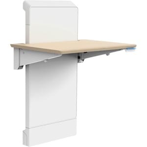 WORKFIT ELEVATE WALL DESK SNOW & MAPLE