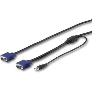 StarTech.com 3 m KVM-Kabel - 1 - Cable for KVM-Konsole, Server, KVM-Umschalter - Unterstützt bis zu1920 x 1200 - Abschirmu