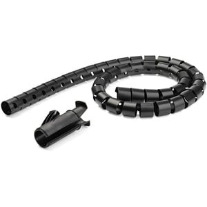 StarTech.com Kabelbündelschlauch - 25 mm x 2,5m - Kunststoff - flexibel -Spiralkabel - Kabel Sleeve - 2,5 m Länge - Polyet