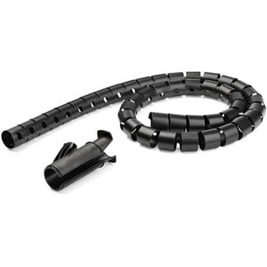 StarTech.com Kabelbündelschlauch - 45 mm x 2,5m - Kunststoff - flexibel - Spiralkabel - Kabel Sleeve - 2,5 m Länge - Polye