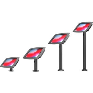 Compulocks iPad 10.2" Space Enclosure Tilting Stand 4" Black - High Grade Aluminum Enclosure, Quick Lock and Unlock Keyed 