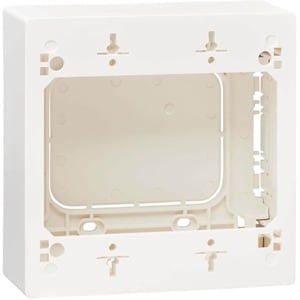 Tripp Lite by Eaton Double-Gang Surface-Mount Back Box, White, TAA - 2-gang - White - Acrylonitrile Butadiene Styrene (ABS