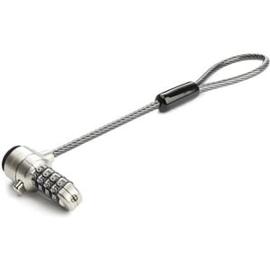 StarTech.com Universal Laptop Cable Lock Expansion Loop - Add a 6" 4-Digit Combination K-Slot Lock to Secure Multiple Devi